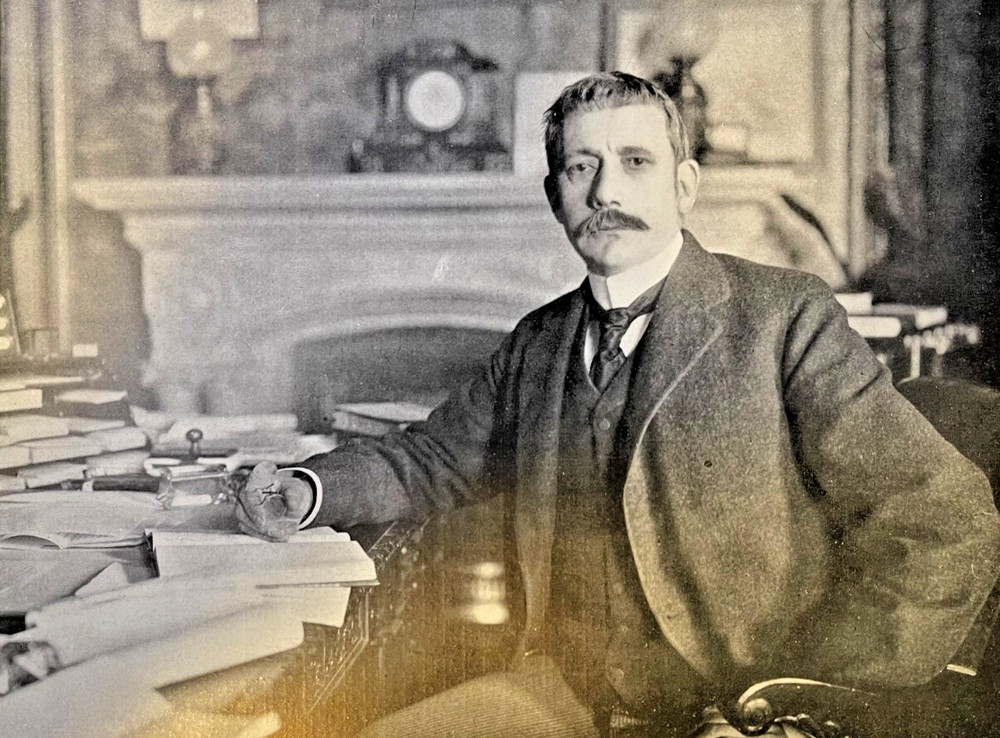 1901 Vintage Magazine Illustration Elihu Root Secretary of War
