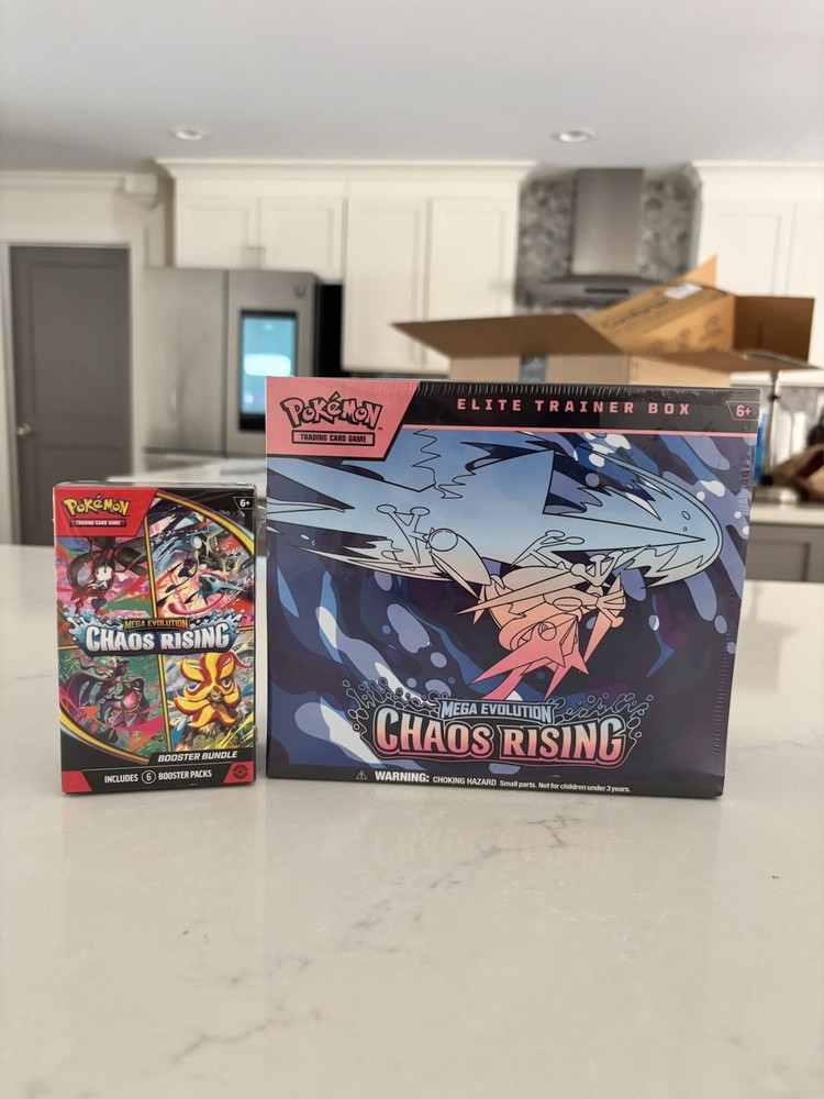 Pokemon Chaos Rising ETB & Booster Bundle (1x Each) SEALED IN HAND!