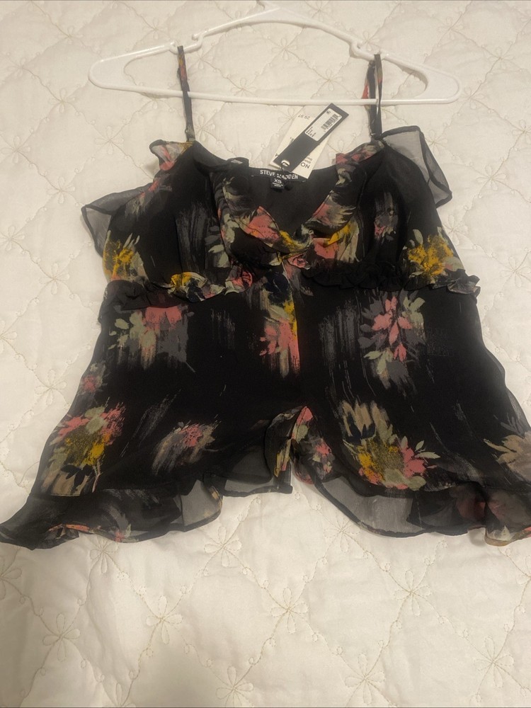 STEVE MADDEN Ruffle Camisole Top Size XS