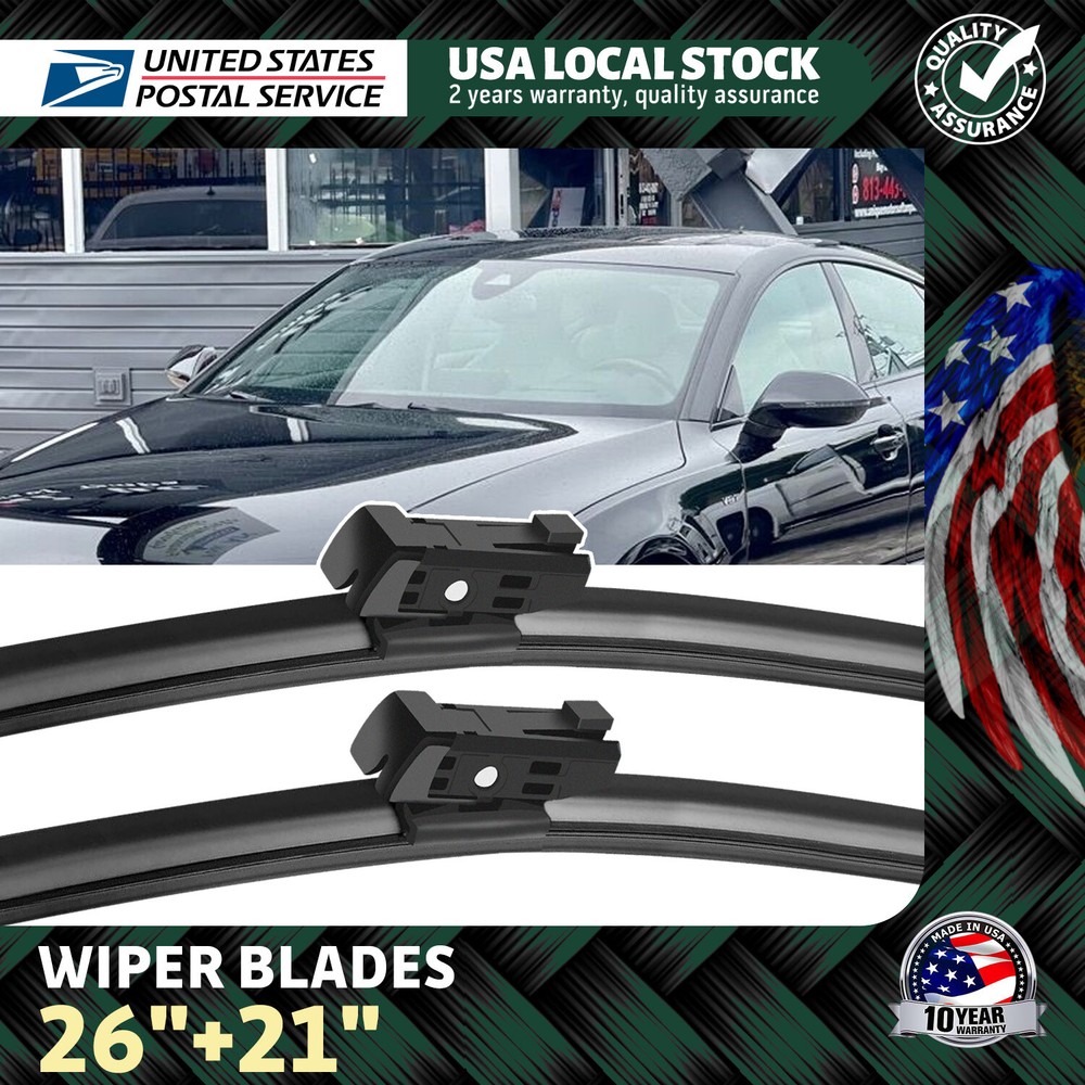New Front Windshield Wiper Blades Bracketless OEM QUALITY 26