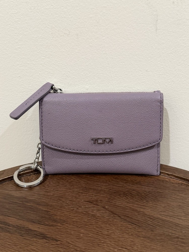 Tumi flap card case color lavender