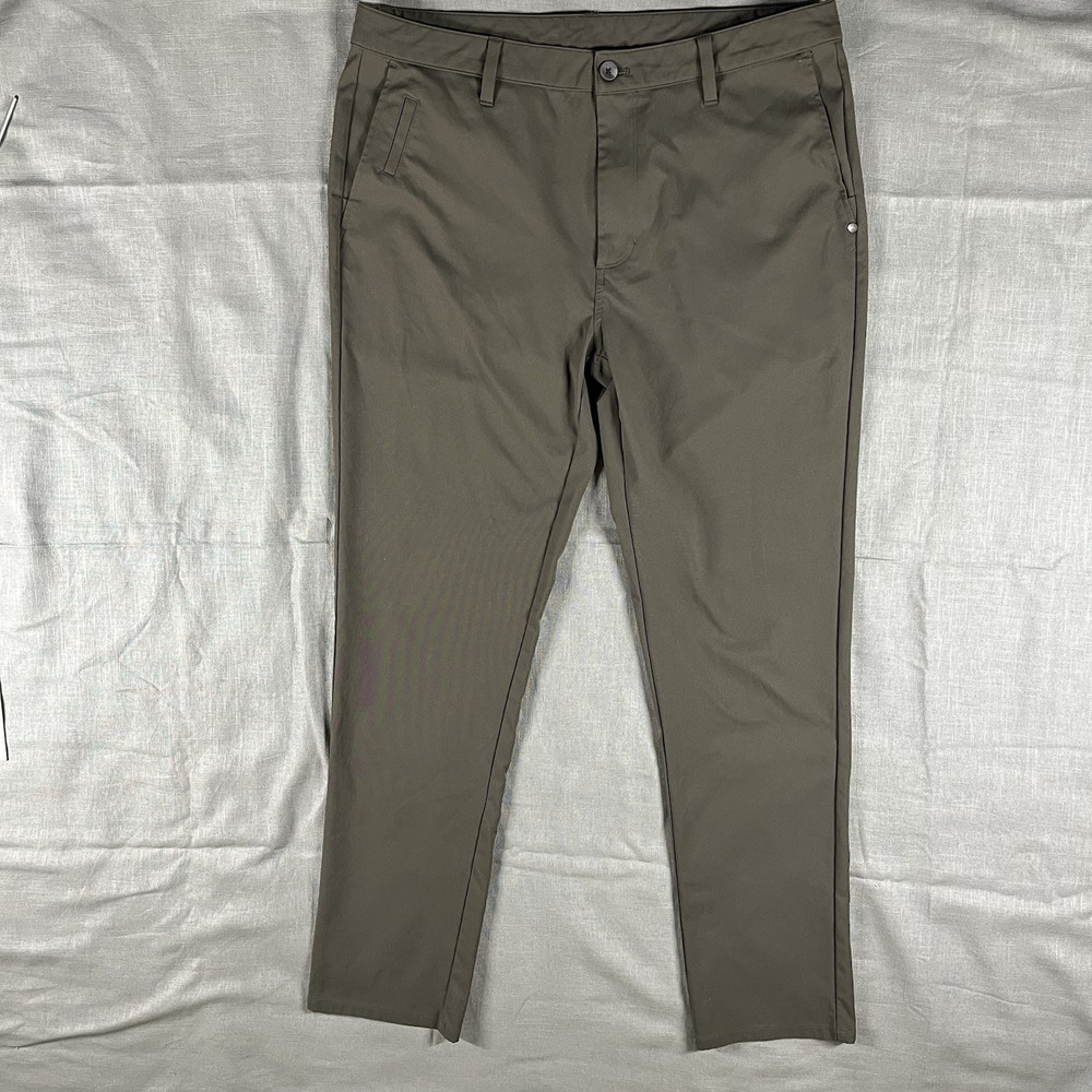 Vuori Cascade Tech Chino Pant Athletic Fit V 427-L Dark Oregano Green Size 36x31