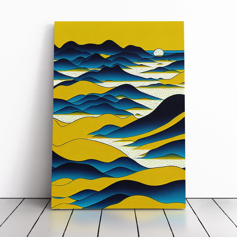 River Pop Art Canvas Wall Art Print Framed Picture Decor Living Room Bedroom