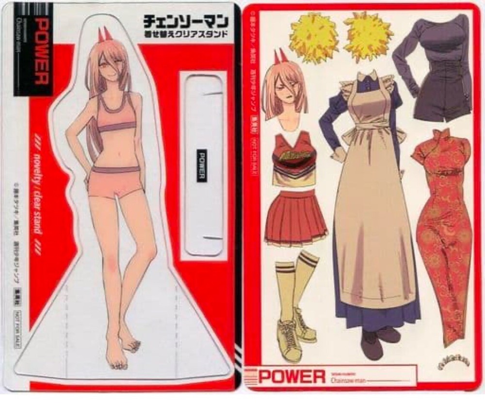 Chainsaw Man Power Dress Up Clear Stand - Manga Vol 2 Bonus China Dress etc