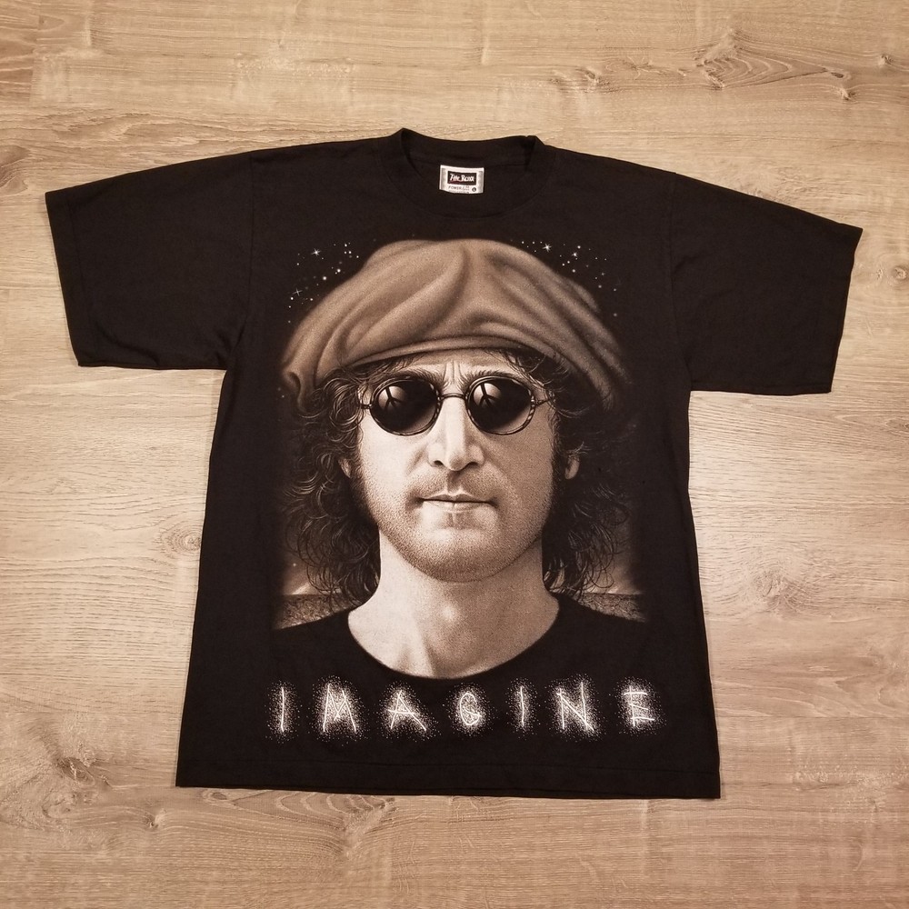Vintage 90’s John Lennon Imagine Single Stitch T-shirt Mens Size Large Beatles