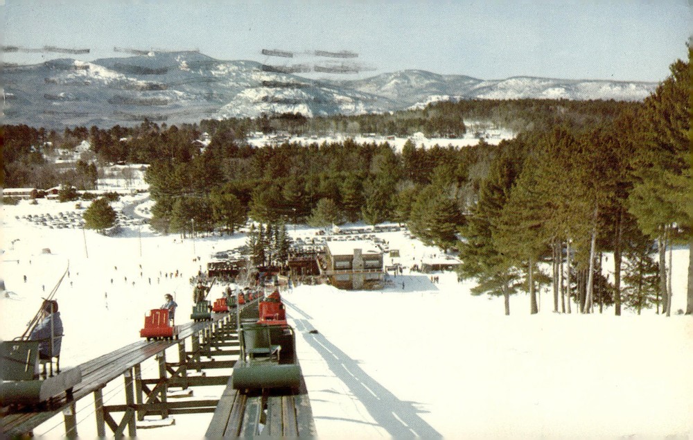 1970s Mt. Cranmore Skimobile Tramway North Conway NH Chrome Postcard