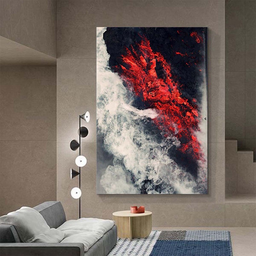 Handmade Canvas Oil Painting Modern Abstract Art Wall Decor Poster Acrylic