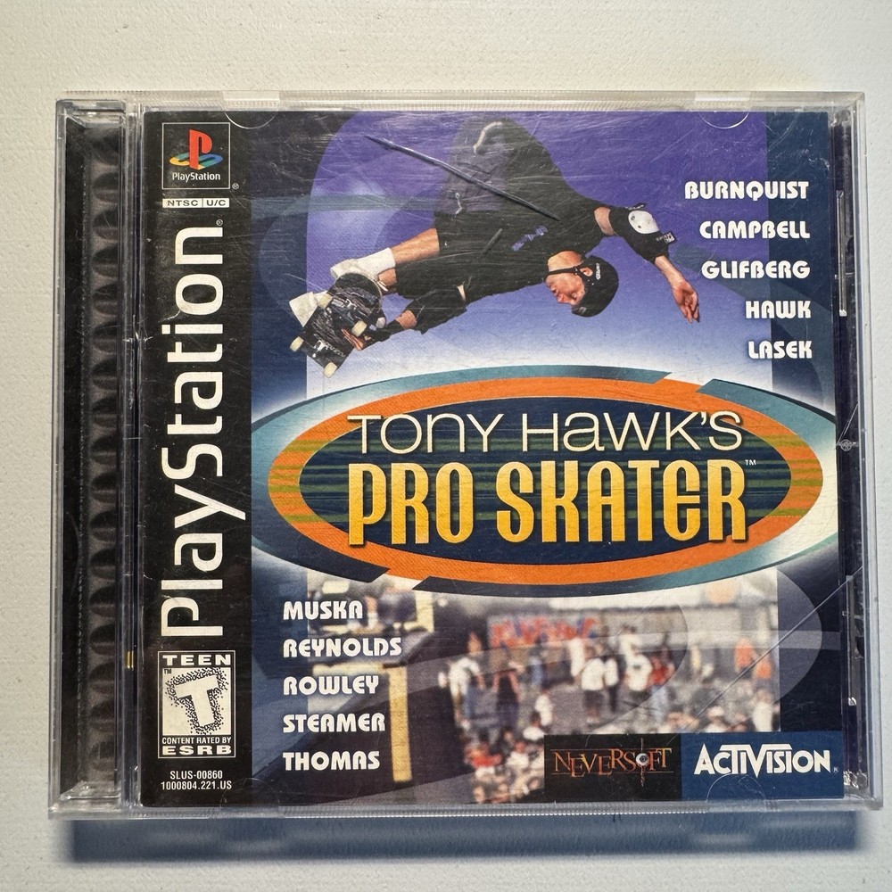 Tony Hawk's Pro Skater Sony PlayStation PS1 1999 CIB Complete Black Label Retro