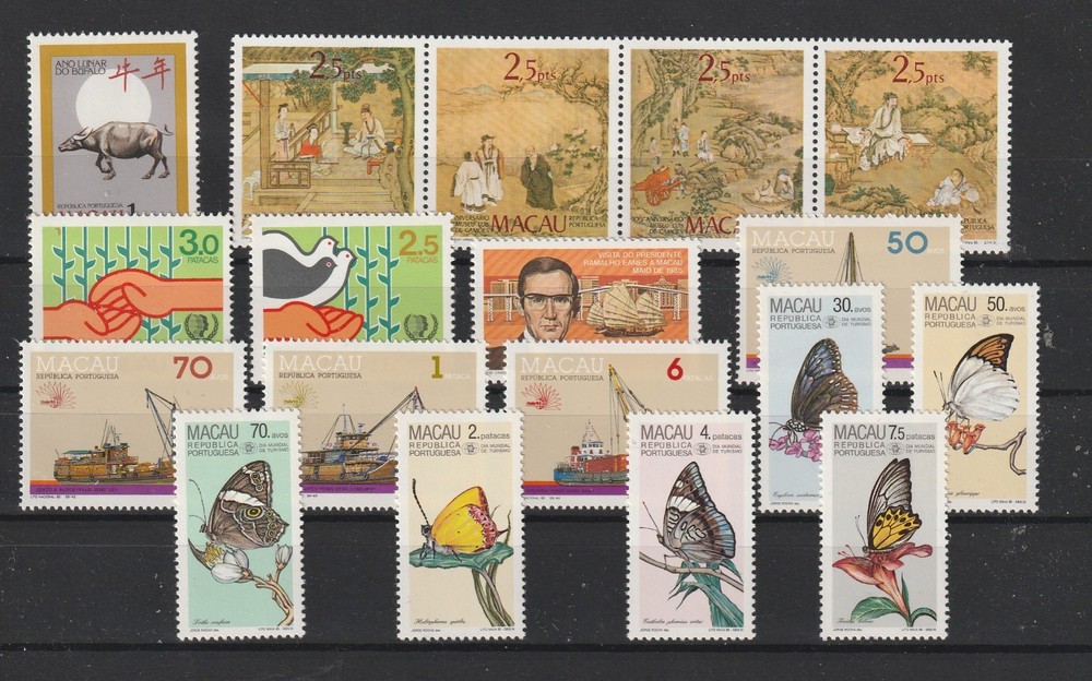 Portugal - Macao/Macau 1985 Complete Year MNH