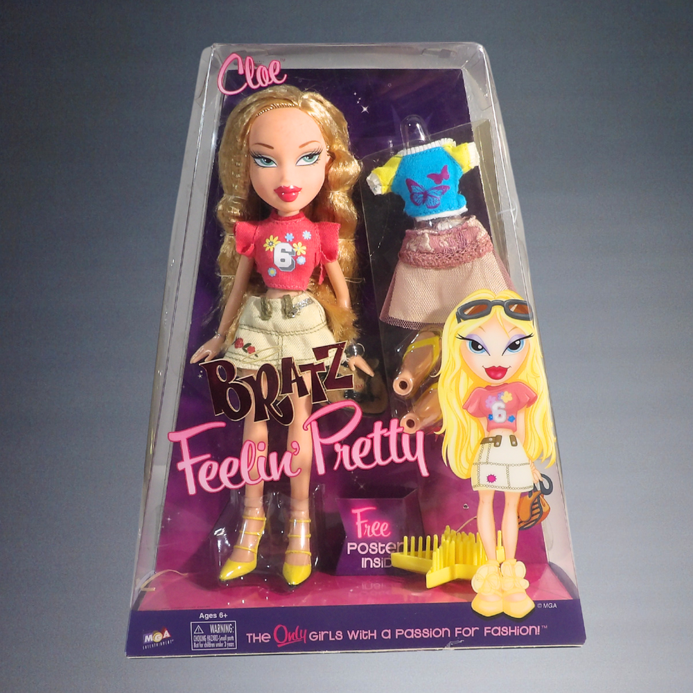 2006 MGA Bratz Cloe Feel Pretty Doll with Poster #313281 Vintage