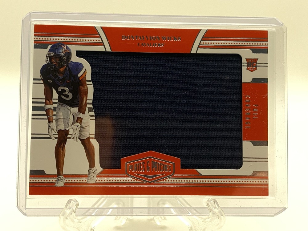 2023 Chronicles Draft Picks Plates & Full Coverage Dontayvion Wicks Rookie Patch