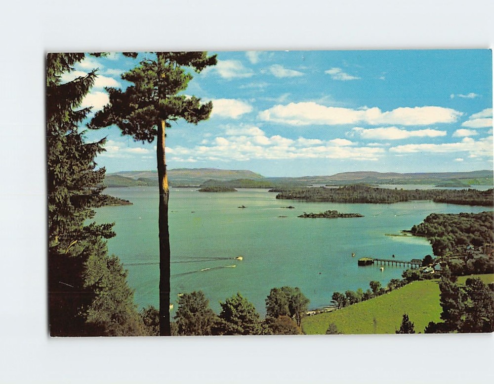 Postcard Luss Pier And Loch Lomond From Strone Hill Dalmally Scotland