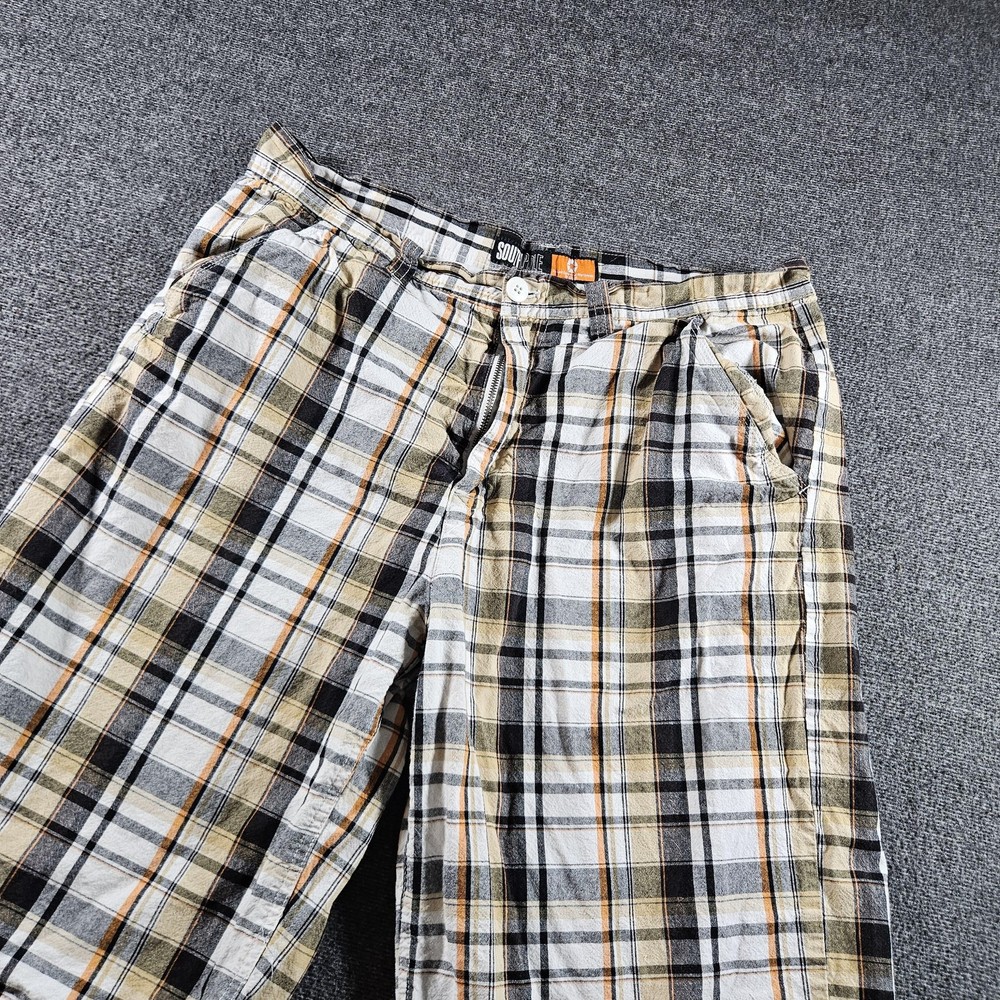 Southpole Shorts Mens 38 Multicolor Plaid Bermuda Relaxed Fit Casual Pockets