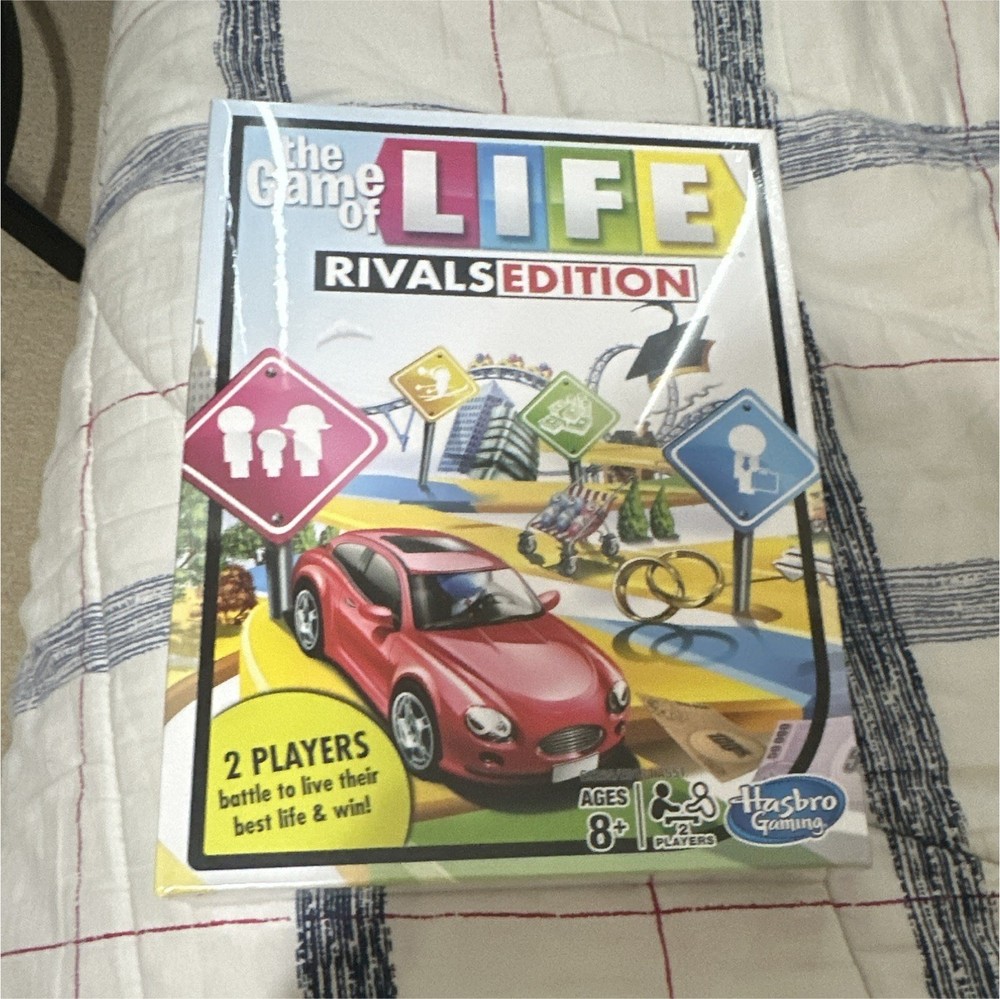 Hasbro The Game of Life Rivals Edition Board Game, 2 Players, Ages 8+