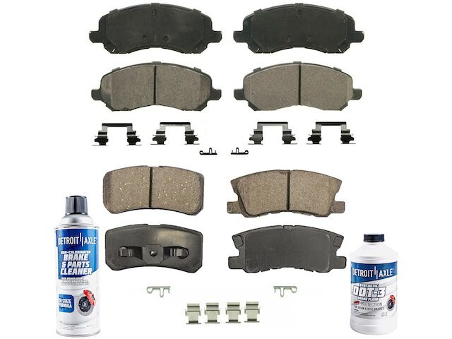 Detroit Axle Brake Pad Set for 2007-2017 Jeep Compass 97QNFQ