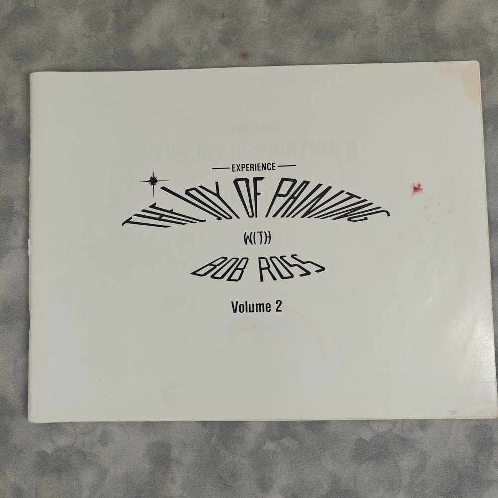 Bob Ross The Joy of Painting II Volume 2 Instruction Book Softcover 1980s WIPB