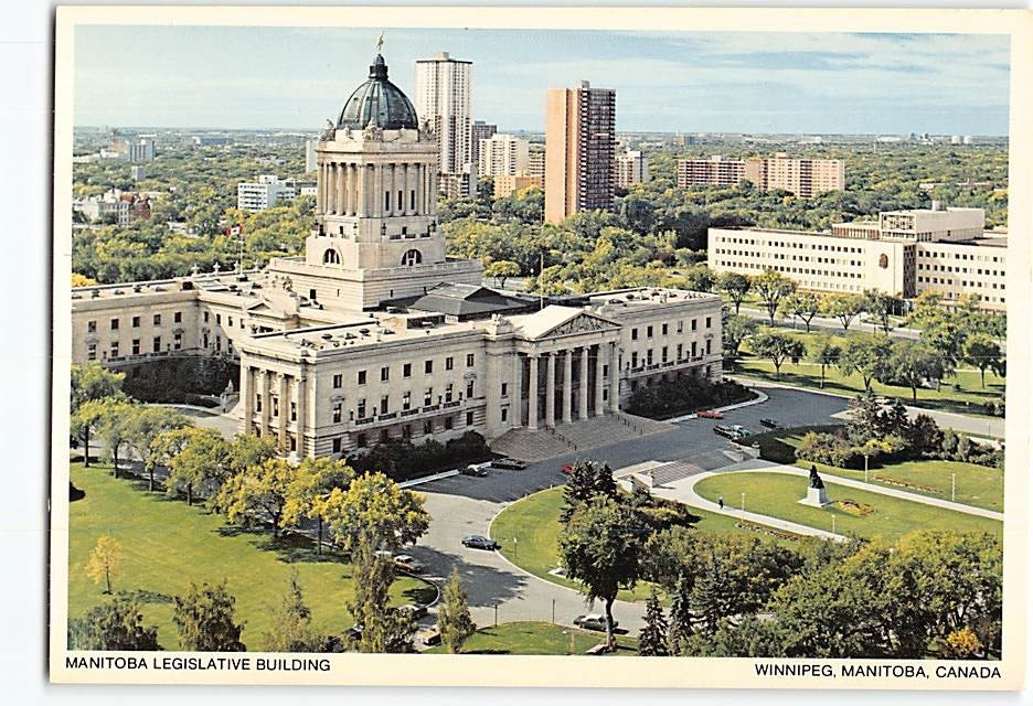Postcard Manitoba Legislative Building Winnipeg Canada