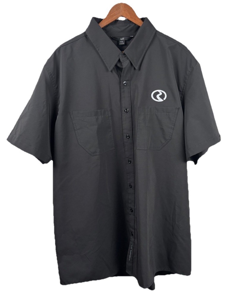 1620 Workwear Short Sleeve Work Shirt Uniform Black Men Size 2XL Made in USA
