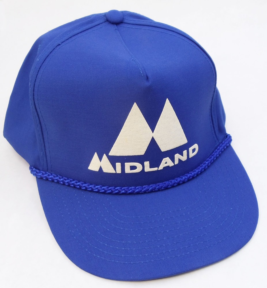 Midland Midhat-Bl Midland Logo Cap In Bright Blue - Cloth Back