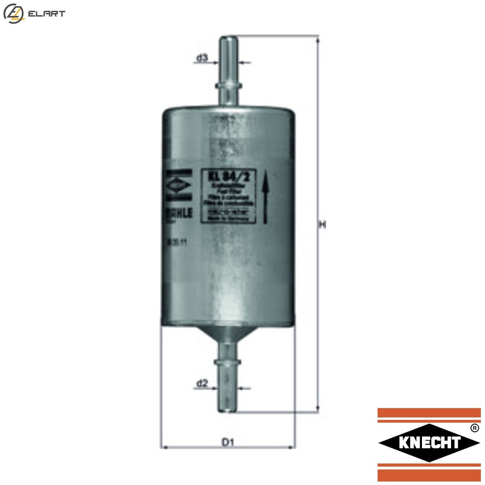 FUEL FILTER KL 84/2 FOR MERCEDES-BENZ VIANO V-CLASS VITO/MIXTO/Van/Bus 1.8L 6cyl