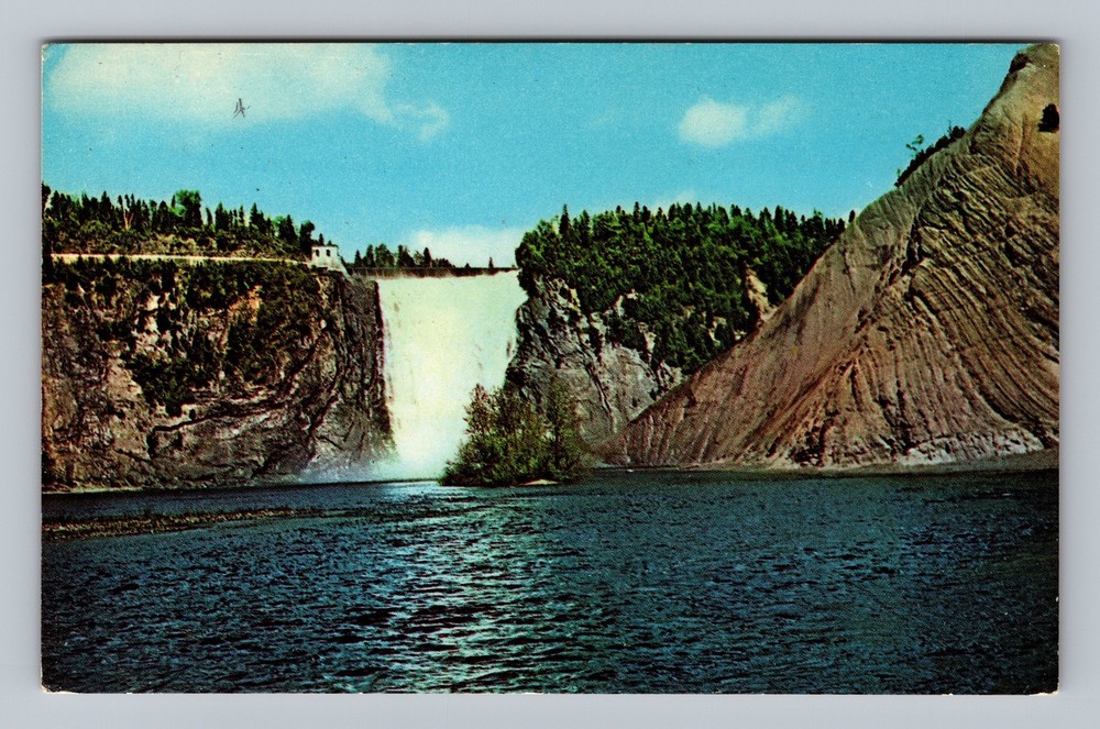 Canada Quebec Montmorency Falls Standard Postal Old Card View Vintage Postcard