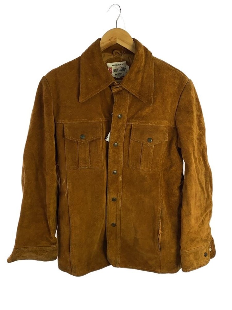 Leather Jacket Blouson/L/Suede/Brw 3505