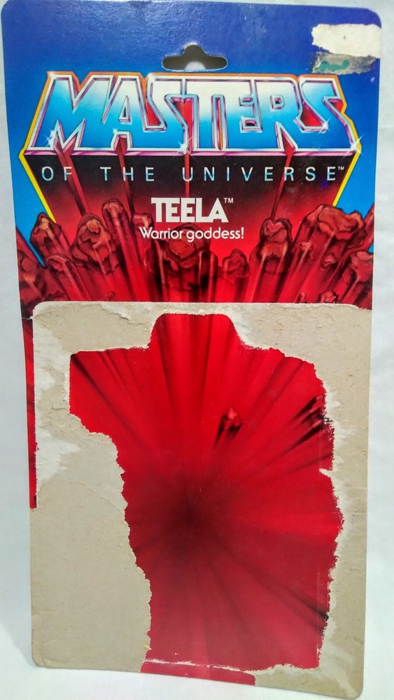 1982 MOTU Teela 8 Back Card Masters of the Universe He-Man Action Figure