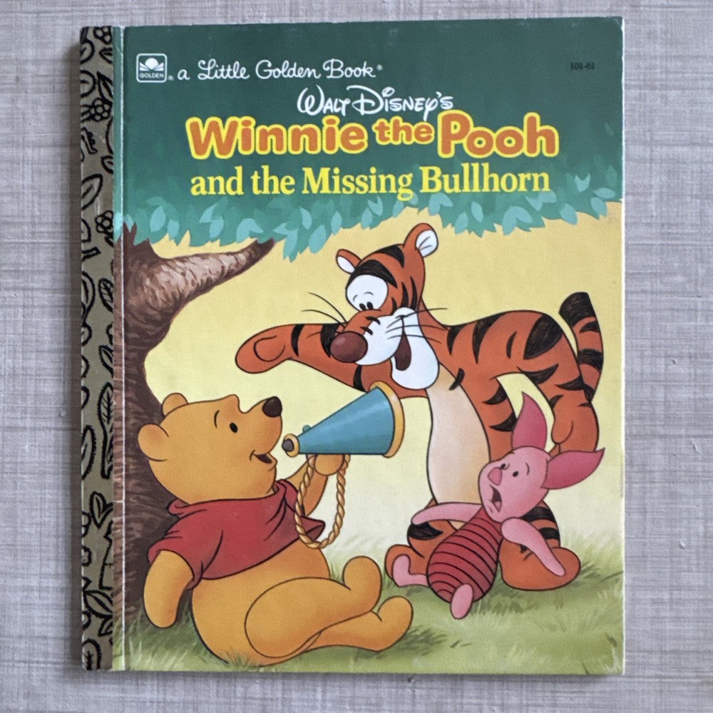 A Little Golden Book Walt Disney's winnie the Pooh and the missing Bullhorn 1991