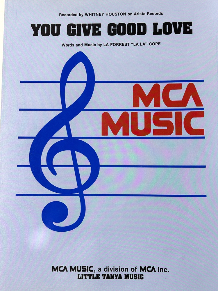 whitney houston - you give good love - sheet music