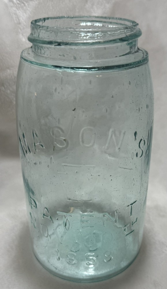AAAAA * Mason (keystone Emblem)  Patent Nov 30th * Quart *  Light Green *