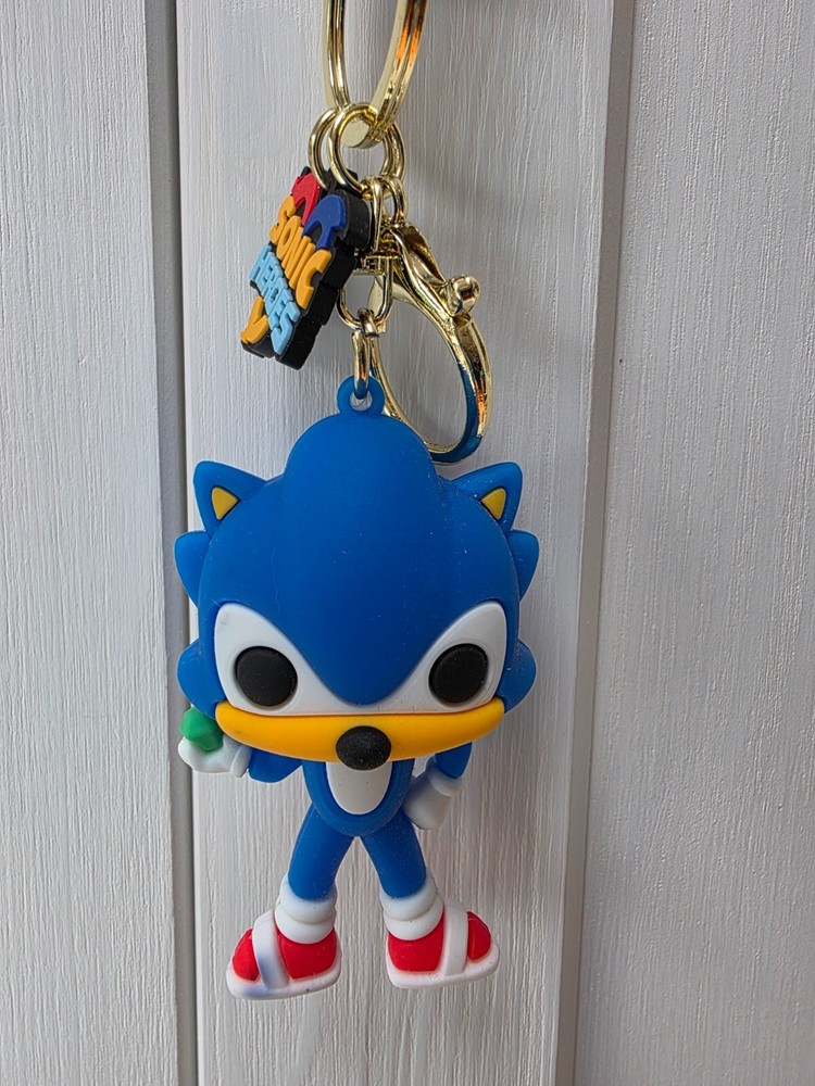 Sonic the Hedgehog Rubber Figure Bag Tag Keychain Key Chain