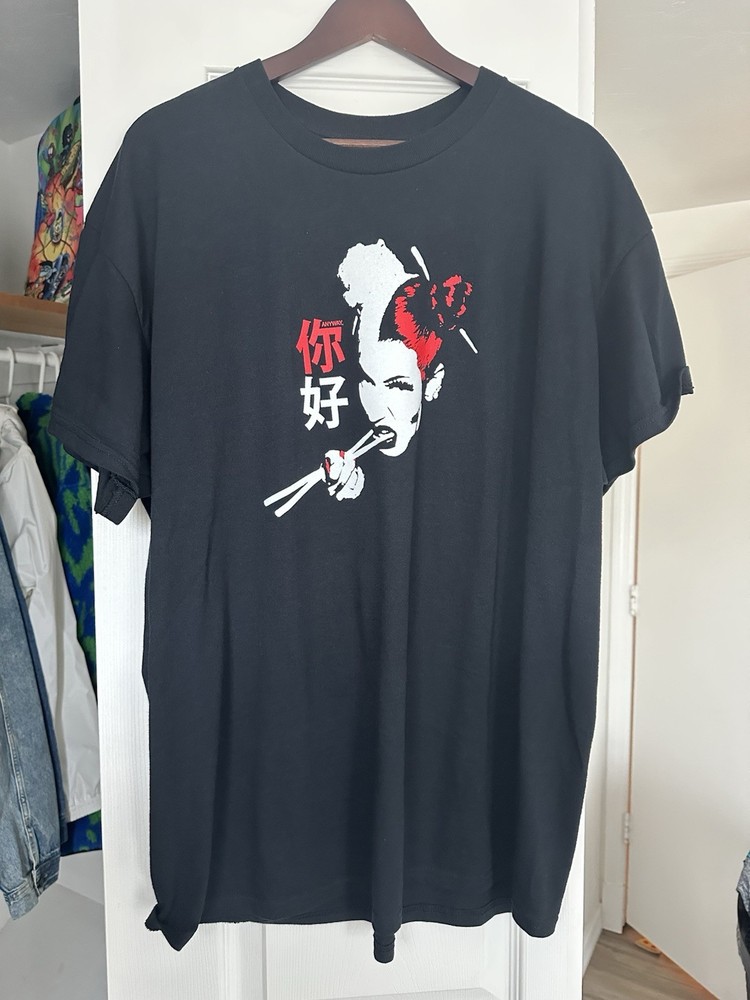 Nicki Minaj  Red Ruby Da Sleeze Graphic Crew Neck Short Sleeve T-Shirt Size XL