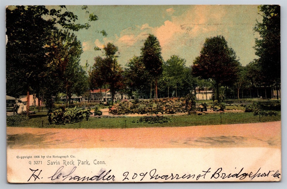 Savin Rock Park Before Amusement Park New Haven CN C1905 UDB Postcard AB6