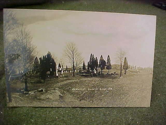 Rppc Real Photo Cemetery Brady's Bend Pa East Brady E E Burton Horse Buggy Nice