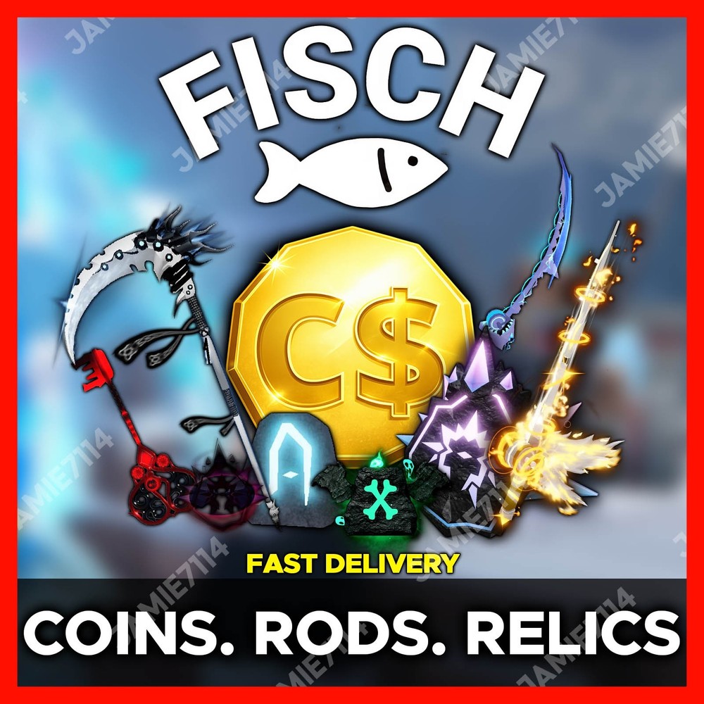 Fisch 🐟 Coins, Rods & Relics ‼️Cheap & Fast Service ‼️
