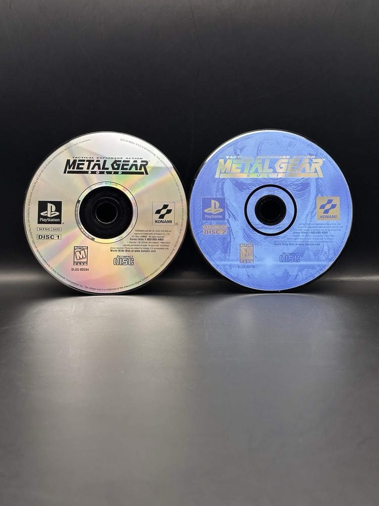 Metal Gear Solid [Greatest Hits] - PlayStation 1 (PS1) - 2 Discs Only - TESTED