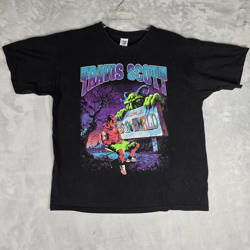 Travis Scott Welcome to Astro World Tee Shirt Mens XL Short Sleeve Tee Crewneck