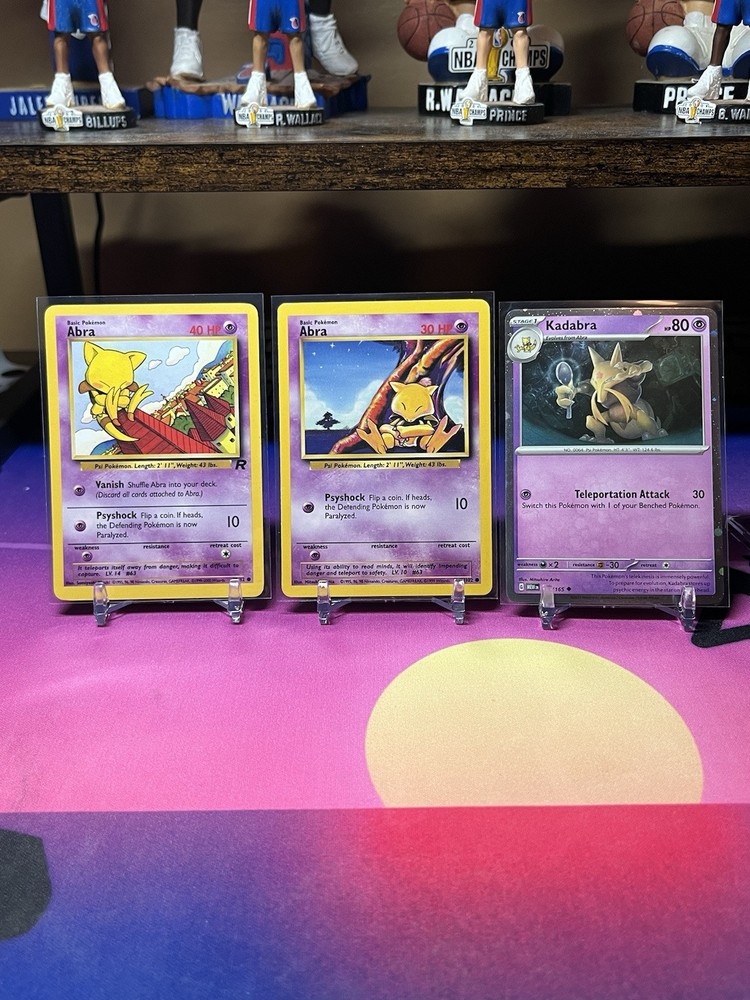 Pokémon Card Lot - Abra/Kadabra - 151/Team Rocket/Base - Lp-image