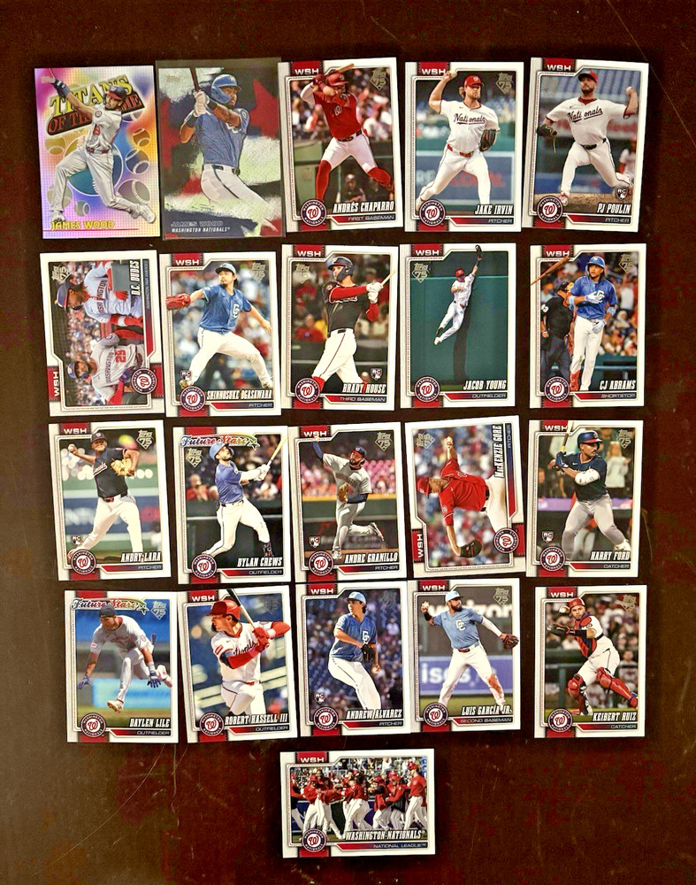 2026 Topps Washington Nationals 21-Card Lot James Wood Inserts