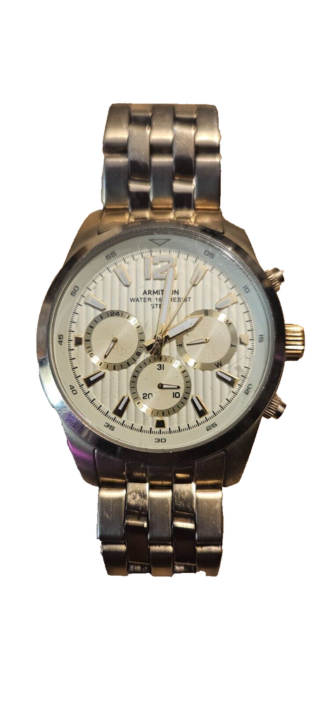ARMITRON  Gentlemans Gold  Cronograph  Watch  20/4991GP  Stainless Steel