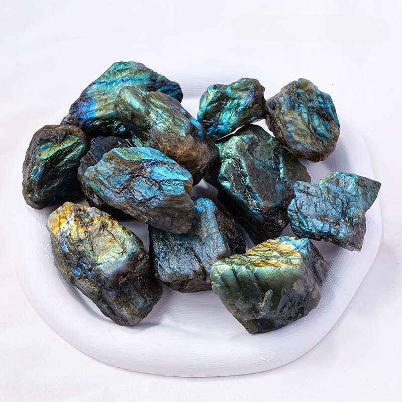 Raw Rough Blue Light Labradorite Stone Chunk Healing Mineral Rocks Gifts 100g