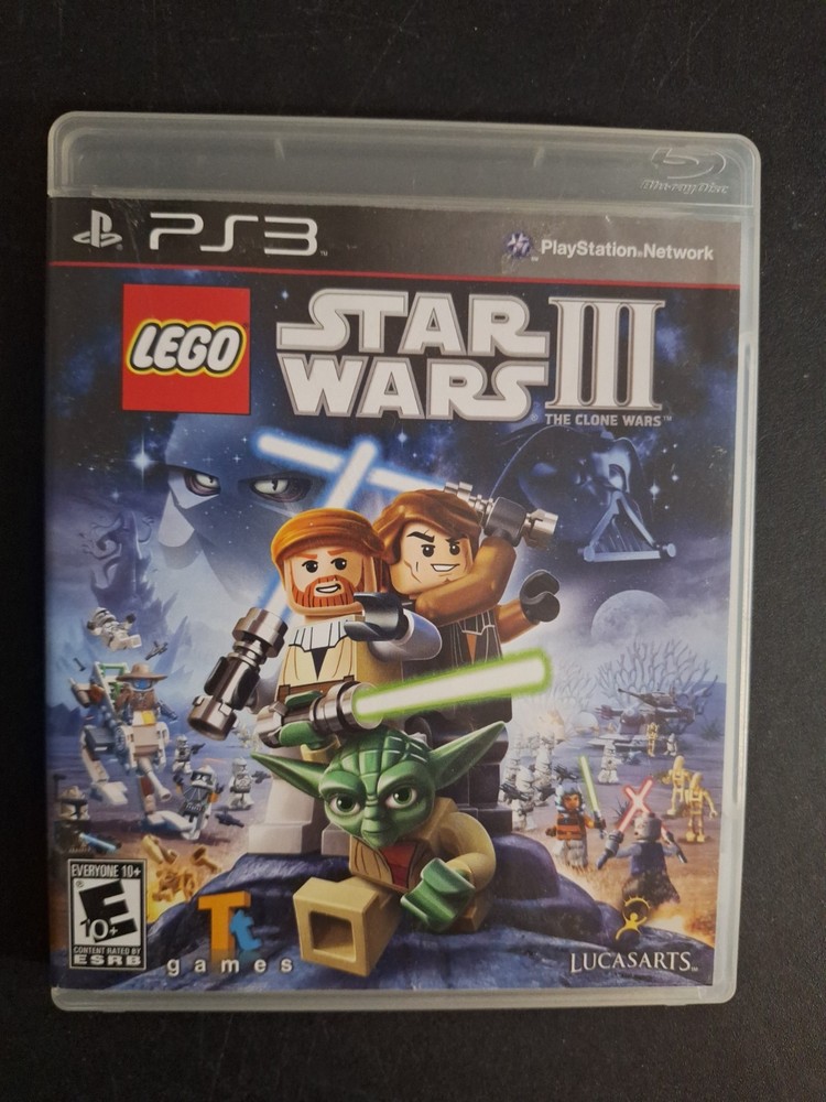LEGO Star Wars III: The Clone Wars (Sony PlayStation 3, PS3, 2011) CIB W/ Manual