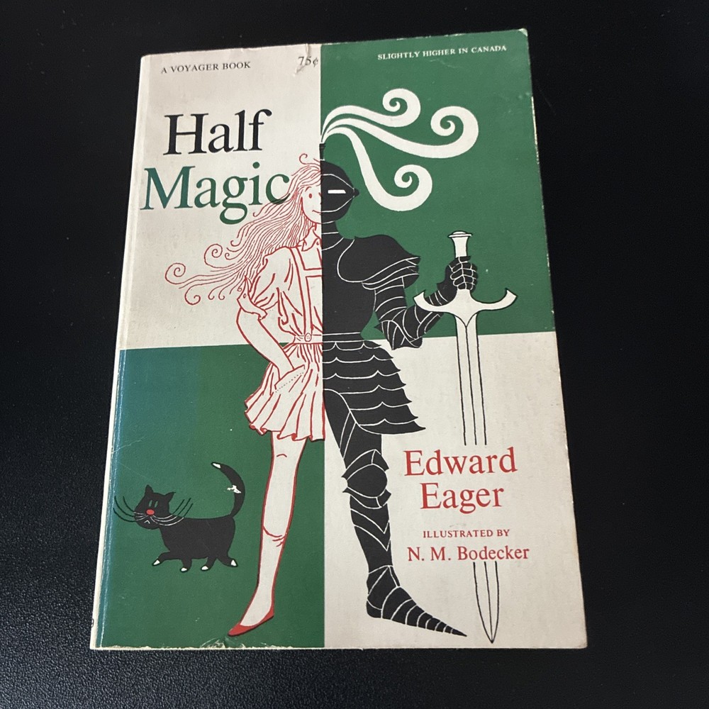 HALF MAGIC by Edward Eager/N.M. Bodecker 1954 1st Edition VINTAGE Soft bound