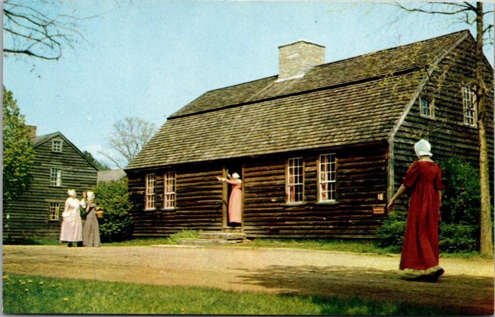 Old Sturbridge Village Stephen Fitch House 1735 Dexter Press Postcard
