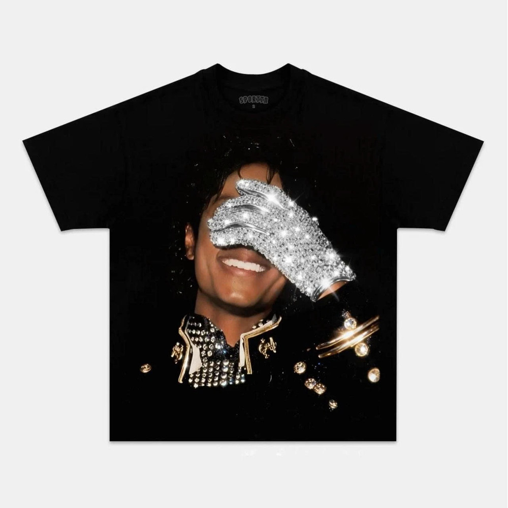 Michael Jackson King of Pop T-Shirt Retro Graphic Tee Unisex S-5XL