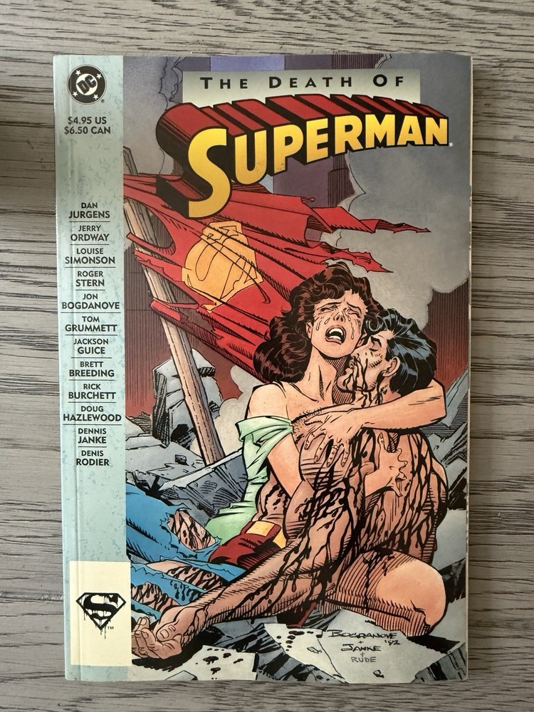 The Death of Superman Newsstand Variant-First Printing (DC Comics 1993)
