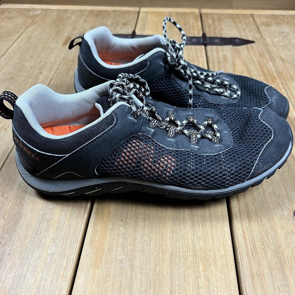 Merrell Men’s J289763C Riverbed Water Black/Burnt Orange Trail Shoes Size 11 M