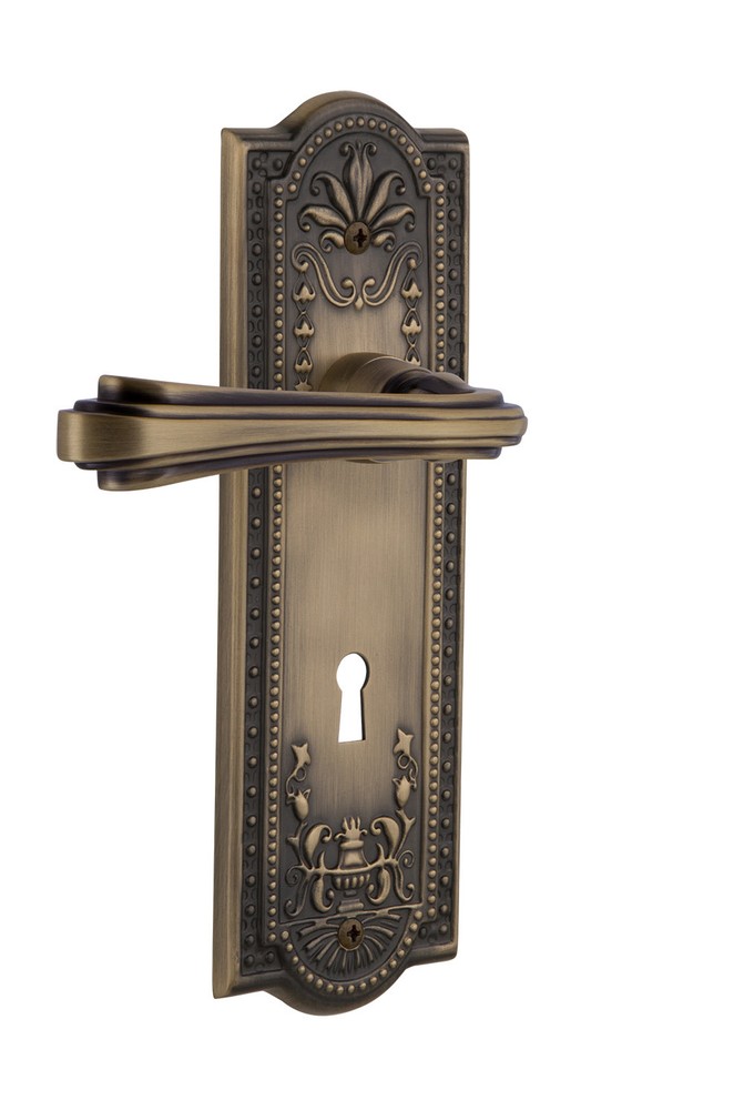 Nostalgic Warehouse MEAFLR_PRV_238_KH Fleur Privacy Door Lever