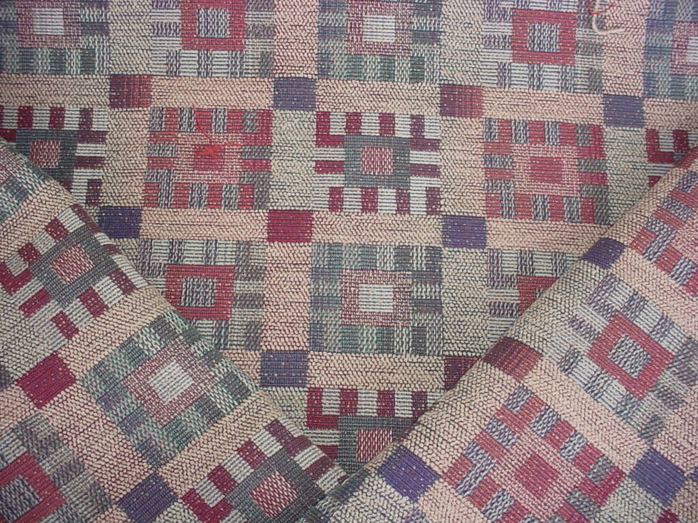 Scalamandre Baden Mulberry Emerald Southwest Ikat Upholstery Fabric RH 00031097