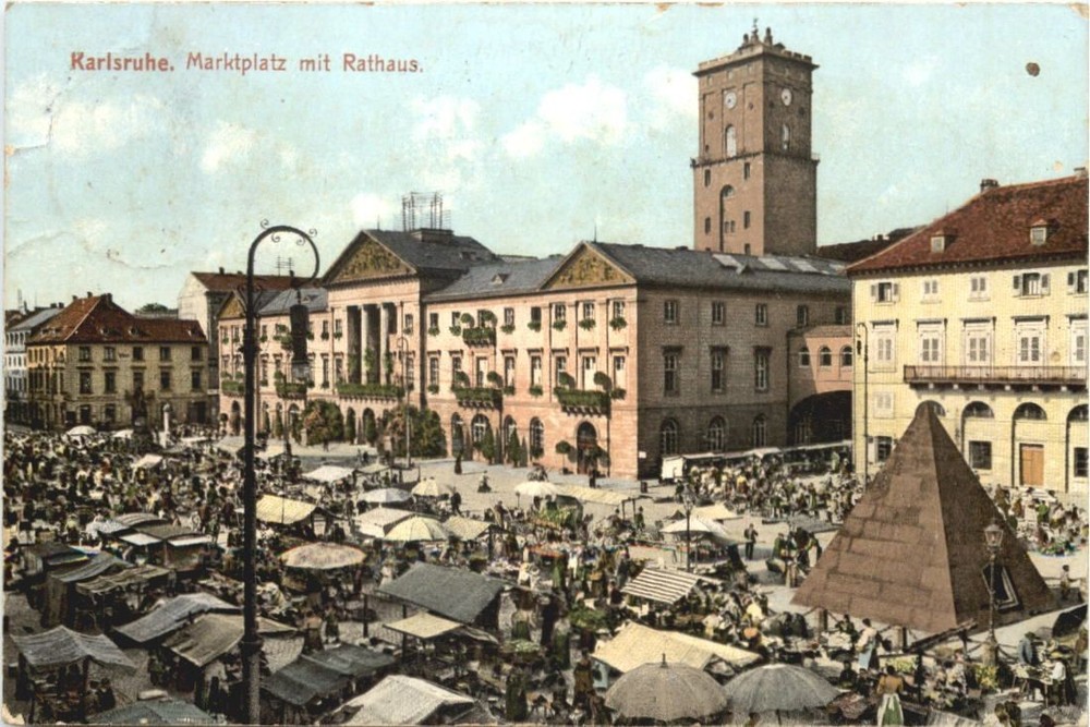 Karlsruhe Market Square with City Hall -700440